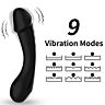 Eleganten črni silikonasti G-spot vibrator