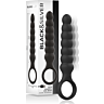 Analni vibrator Black&Silver Bob z močnimi vibracijami