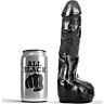 Dildo ALL BLACK 20 cm z realističnim občutkom