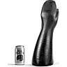 Dildo ALL BLACK 39 cm z roko in roko