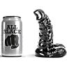 Dildo All Black 13 cm z akanaljeno cevjo