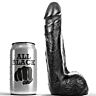 Dildo All Black 20 cm s pol-realističnim videzom