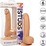 Dildo CALEXOTICS Silicone Studs 15.24 cm z sesalcem