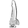 Dildo King Cock Clear 15,2 cm z močnim podstavkom