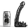 Dildo ALL BLACK 19 cm | Realističen in tanek