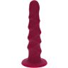 Dildo Get Real Ribbed Dong 12 cm z vakuumsko podlago