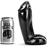 Dildo ALL BLACK 18 cm hipoalergenska silikona
