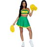 Costume Leg Avenue Cheerleader Green S/M Flirty Design