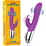 Vibrator FUN FUNCTION COMBI DOUBLE TAPPING z dvojno stimulacijo