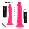 Dildo Diversia 21 cm z vibracijo in daljinskim upravljalcem