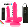 Dildo DIVERSIA 17 cm z vibracijo in povezavo