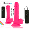 Dildo Diversia 20.5 cm s stimulacijo in prožnostjo