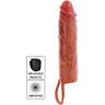 Get Real Hidratirana Koža Silikonski Vibrirajoči Penis Rokav 20 cm
