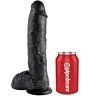 Dildo KING COCK 25.4 cm z jajci