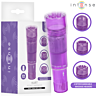 Masažer INTENSE FUN TOYS KURT MINI, vijoličen, s 4 zamenljivimi glavami