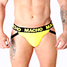 Jockstrap MACHO JOCK AMARILLO z drzno zasnovo