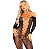 Bodystocking LEG AVENUE Crotchless z vzorcem kače