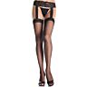 Black Stockings Leg Avenue with Lace Garter