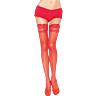 Leg Avenue Red Self-Adhesive Lace Stockings