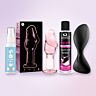 Premium analni komplet s čepom Satisfyer prek aplikacije in steklenim čepom