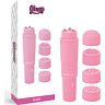 Mini vibrator GLOSSY Kurt z zamenljivimi glavami