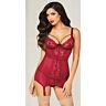 Spalna srajca 2PC CHEMISE SET WINE z ligirji