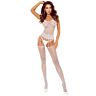 Bodystocking Passion BS119 z floralnim vzorcem