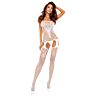 Bodystocking Passion BS121 z drznim učinkom podvezice