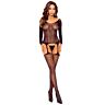 Bodystocking PASSION-BS125 z odprto mednožjem