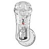 Masturbator PDX ELITE VIEWTUBE PLUS s prozornim dizajnom