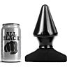 Analni plug ALL BLACK 17 cm v obliki stožca