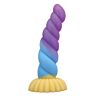 Dildo POWER MONSTERS Unicorn Tricolor Fantasy 22 cm Ø 5 cm