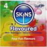 Kondomi SKINS MULTI FLAVORS 4-pak