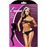 Lencería Exposed Twilight Bikini z rokavicami L/XL