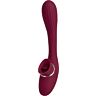 Vibrator Dual Pleasures z dvojnimi motorji in fleksibilno jezikovno stimulacijo