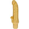 Vibrátor GET REAL Gold Dicker Stim z stimulatorem
