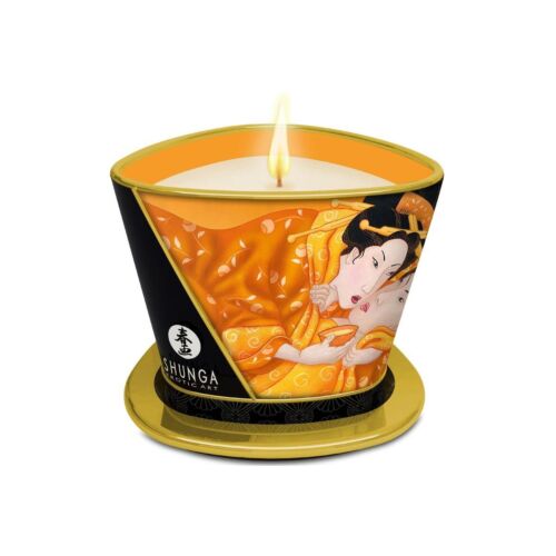 Masažna sveča SHUNGA MANGO 170 ml s čutnimi aromami