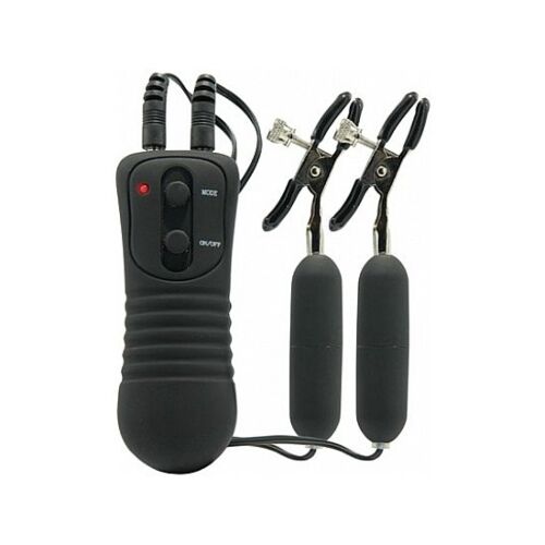 Pinče prsi FETISH FANTASY z vibracijo in nastavljivo napetostjo