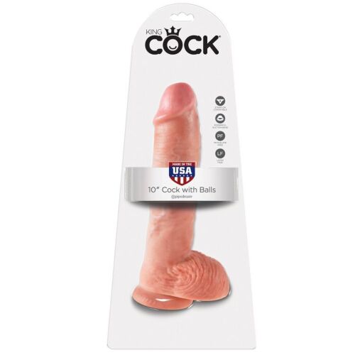 Dildo King Cock 10 z realističnim dotikom