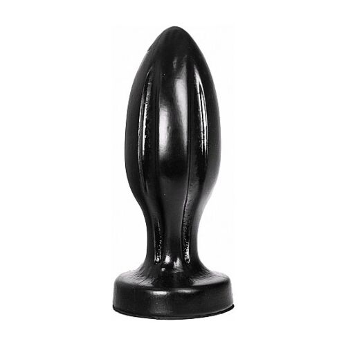 Plug Anal ALL BLACK 21 CM z senzacionalnimi žlebovi