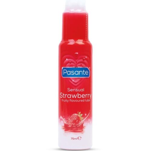 Lubrikant Pasante 75 ml - Svilnato drsenje z okusom jagode