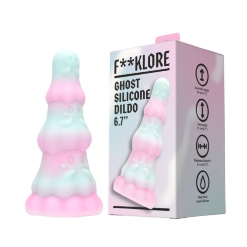 Dildo F**kLore Ghost z vakuumsko podlago