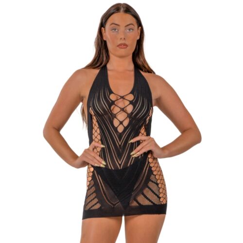 Obleka Lace by LJ s faux nastavkom za zavezovanje