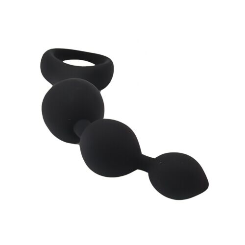 Analne kroglice Loving Joy Triple Ripple Z raznolikimi užitki Negro