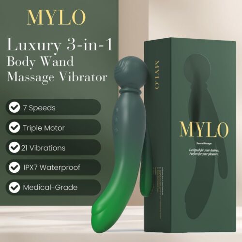 Vibrator MYLO 3-in-1 Body Wand Massager z več funkcijami