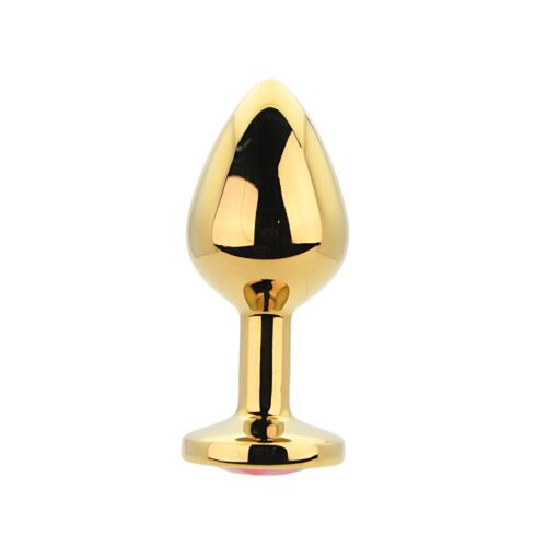 Butt Plug Toosh Metal Medium Stone z dragim kamnom