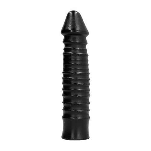 Dildo All Black 26 cm z teksturo