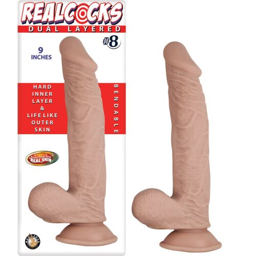 Dildo Nasstoys RealCocks Bendable 9 col | Uživanje v obliki