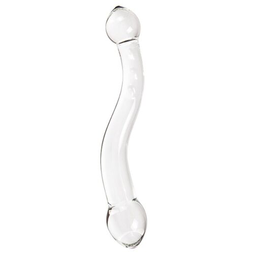 Dildo S Pleasures Crystal POLARIS z obliko 'S'