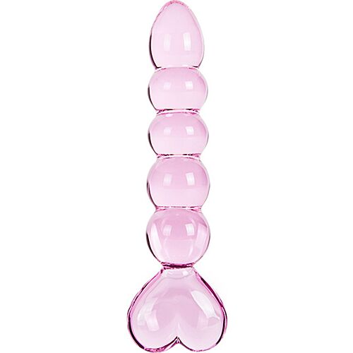 Dildo Crystal VENUS s prijemom v obliki srca